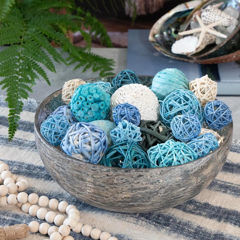 ANDALUCA Decorative Balls Bag Bowl Filler Home Decor (Turqouise Blue) - Image 4
